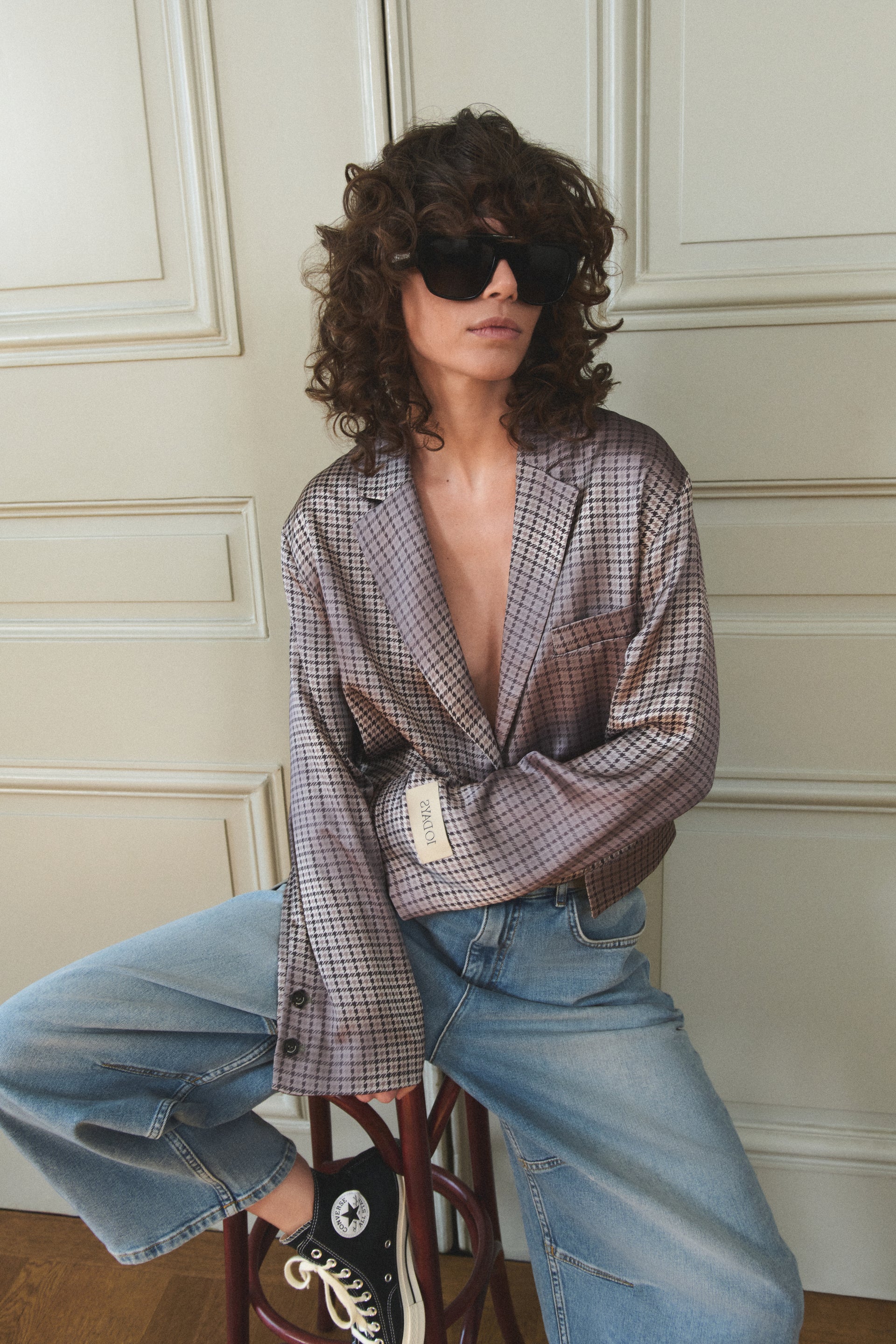 10Days | Fluid blazer check