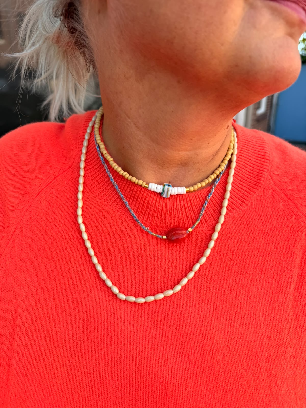 absolute cashmere | trui leana coral neon