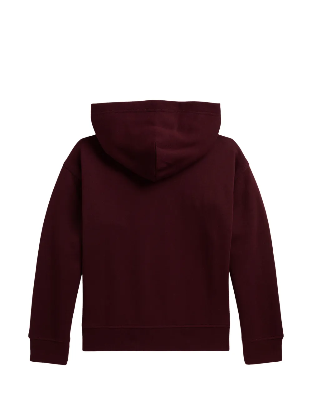 Polo Ralph Lauren fleece hoodie bordeauxrood – achterkant