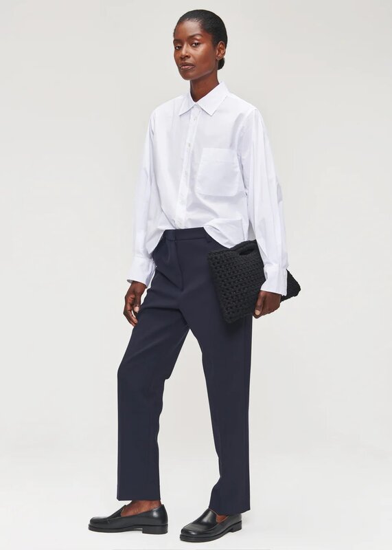 ZENGGI ORGANIC COTTON BOXY SHIRT WHITE