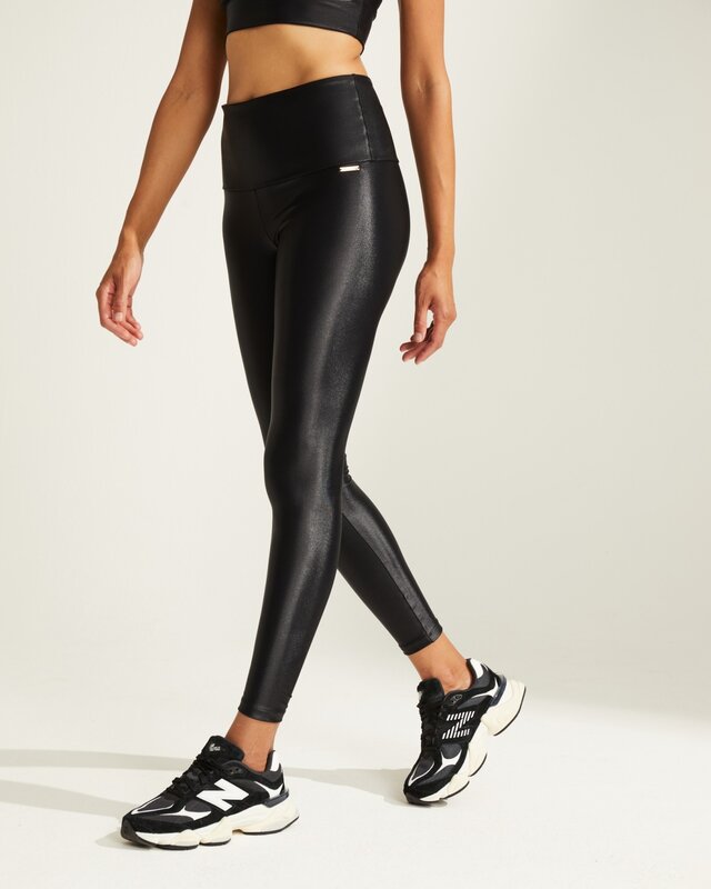 DEBLON CLASSIC SHINE LEGGING HIGH WAISTBAND BLACK DEBLON CLASSIC SHINE LEGGING HIGH WAISTBAND BLACK