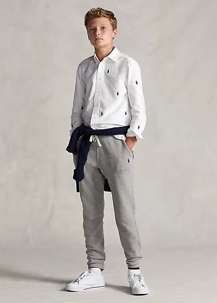 RALPH LAUREN PANTM6-PANTS-ATHLETIC GREY MELE