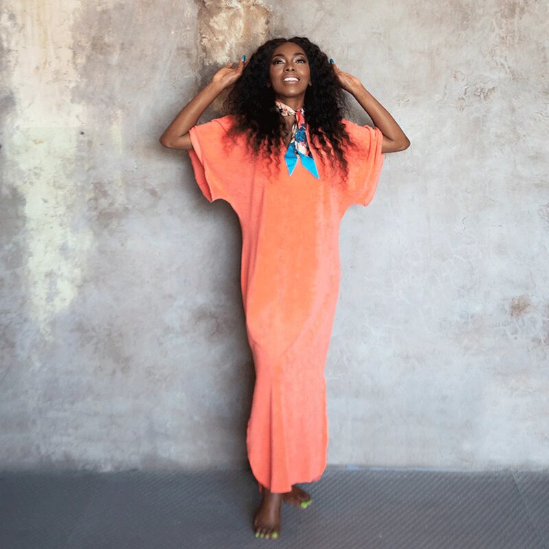 SPEEZY KAFTAN FADED CORAL