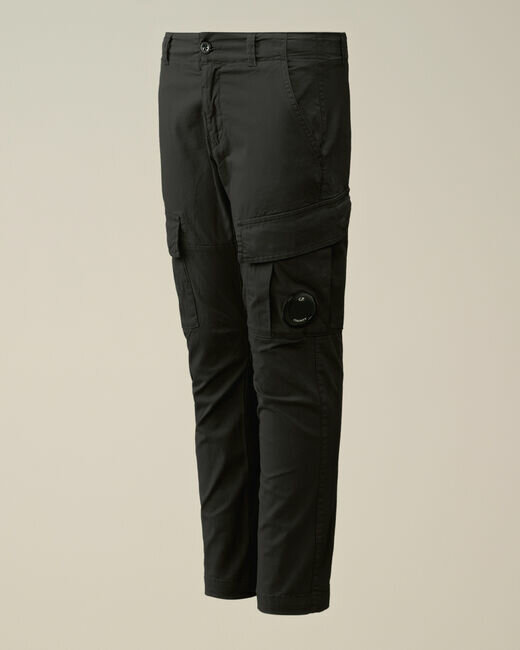 CP COMPANY LENS CARGO PANTS NERO