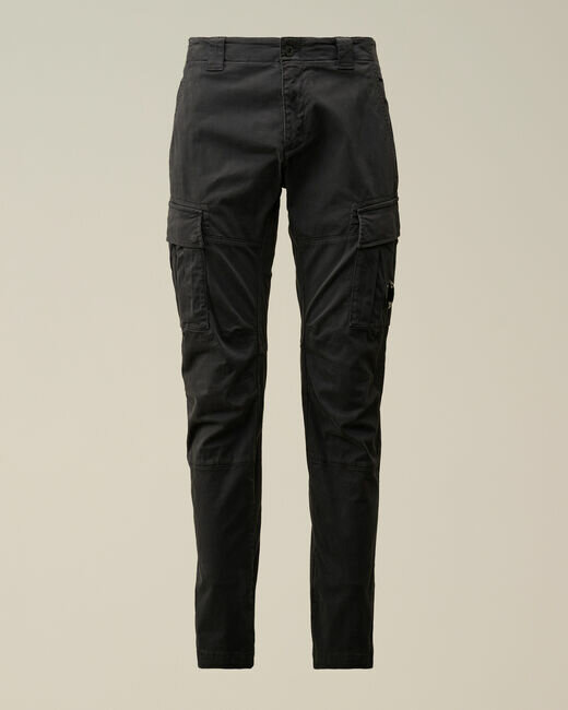 CP COMPANY CARGO PANTS BLACK