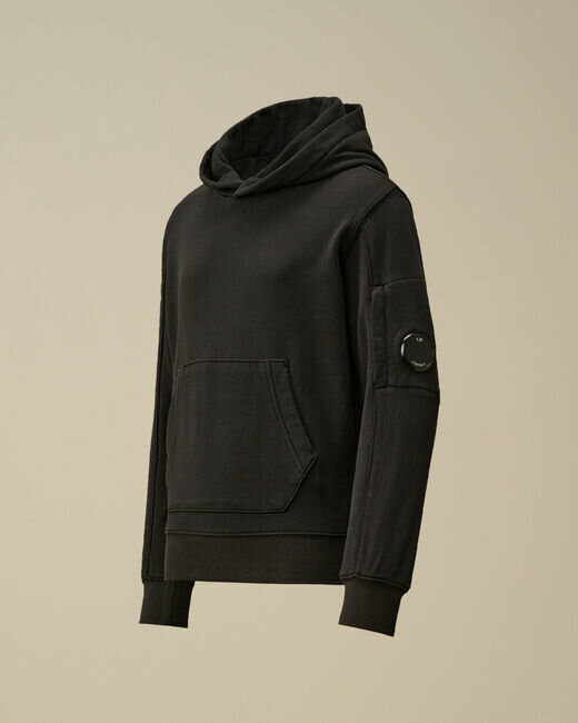 CP COMPANY BASIC HOODIE BLACK