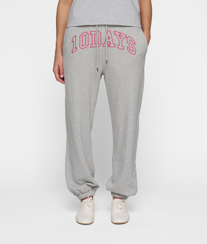 10Days Bar jogger fleece grey mele 10Days Bar jogger fleece grey mele