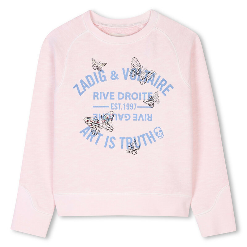 Zadig & Voltaire logo sweat roze