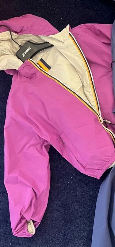 K-way jake double plus 2 jacket violet - beige