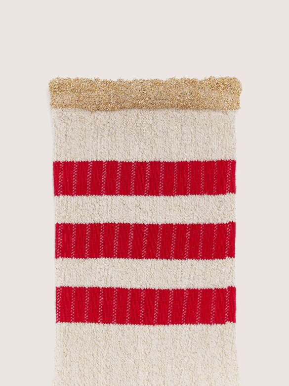 Bellerose socks ecru/red
