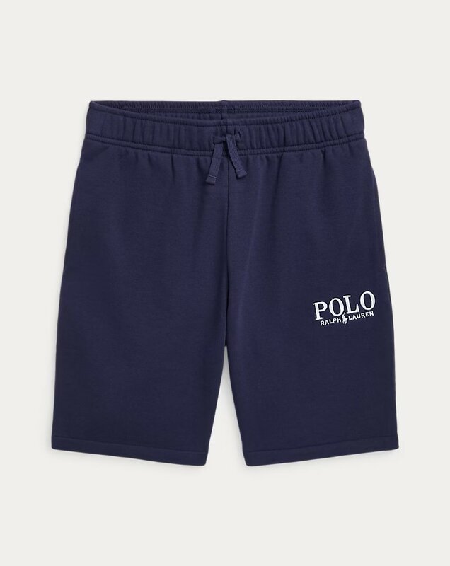 Ralph Lauren short navy borduur logo