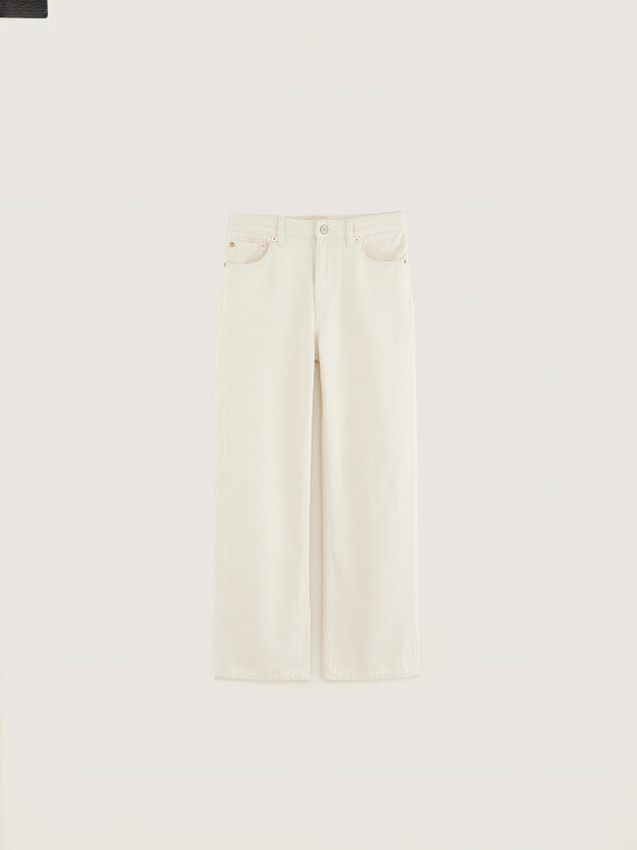 Bellerose cotton carrot jeans ecru