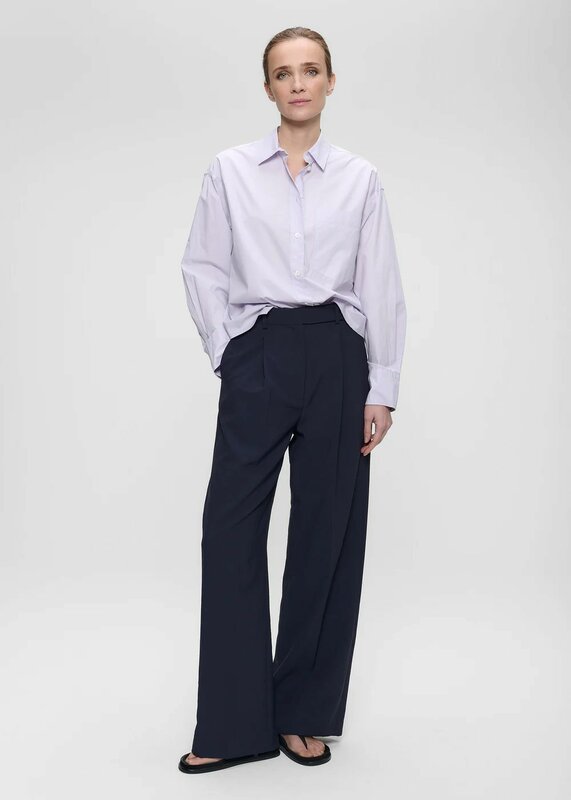 Zenggi paper cotton long sleeve shirt lupine