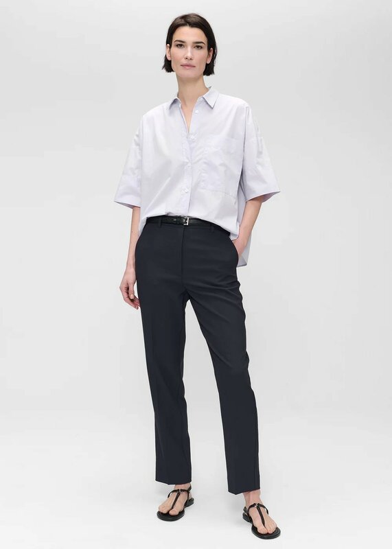 Zenggi poplin boxy shirt lupine