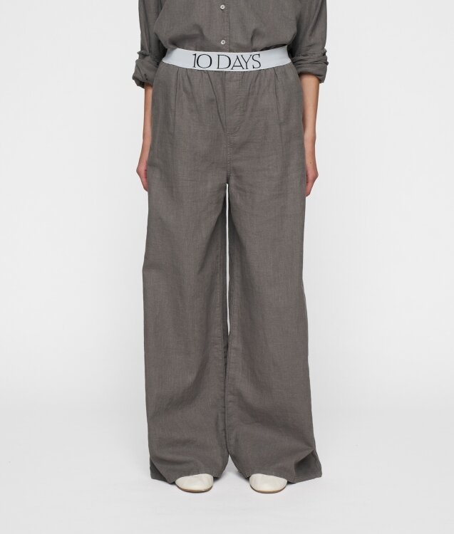 10Days wide leg pant linnen oil 10Days wide leg pant linnen oil
