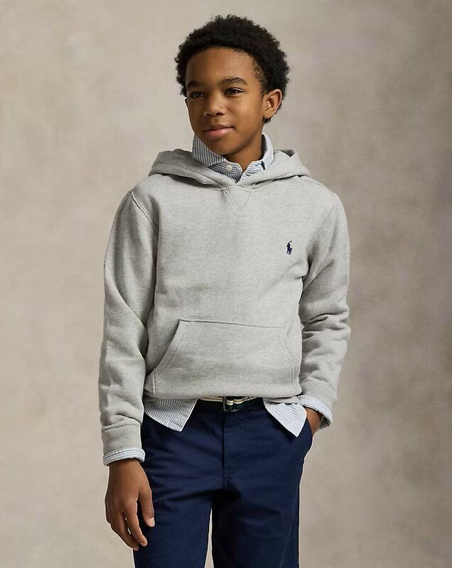 RALPH LAUREN HOODIE GREY MELE