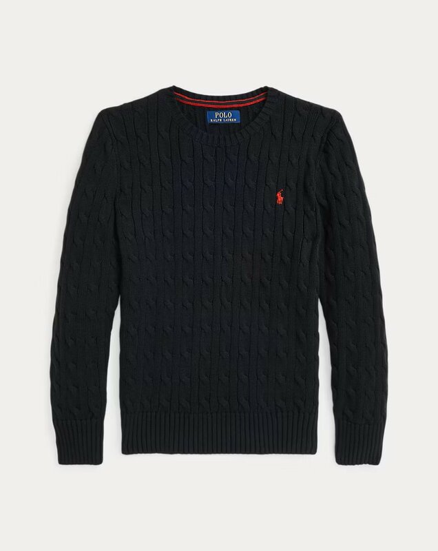 Ralph Lauren cable knit black