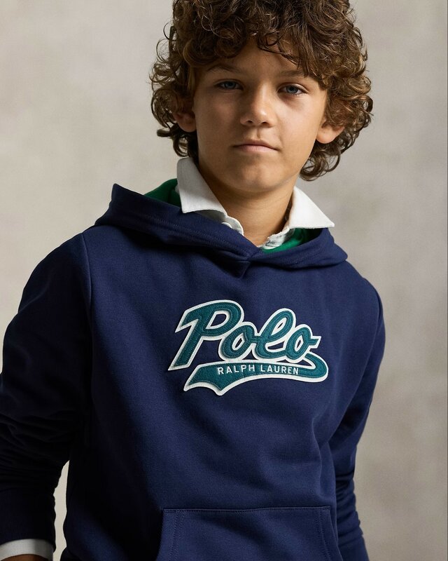 Ralph Lauren fleece hoodie met logo Ralph Lauren fleece hoodie met logo