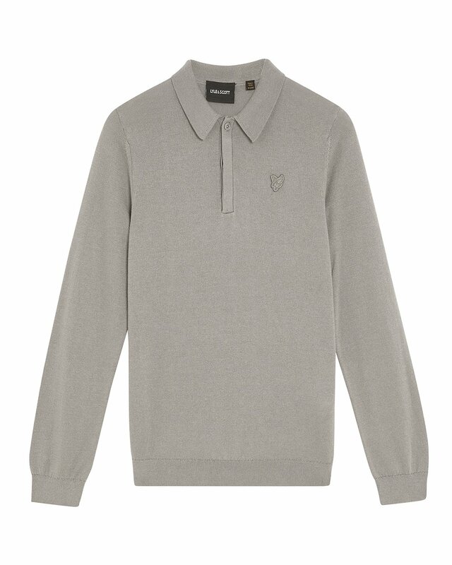Lyle & Scott LS knitted polo sharkskin Lyle & Scott LS knitted polo sharkskin