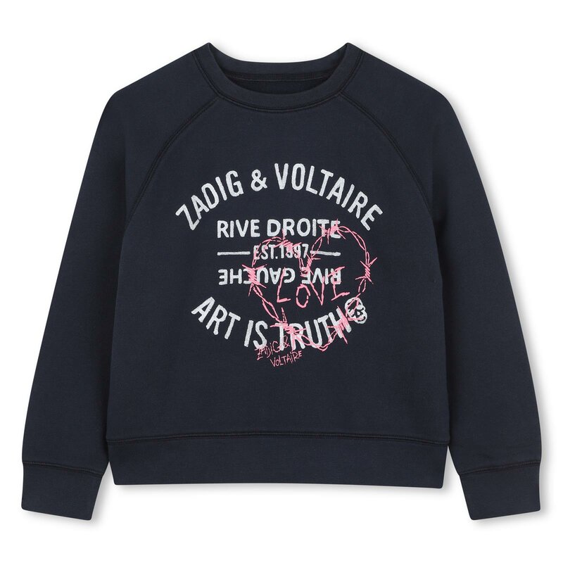 Zadig & Voltaire logo sweat navy