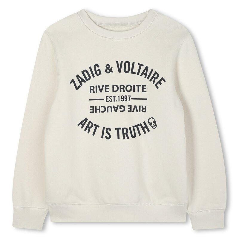Zadig & Voltaire logo sweat ecru