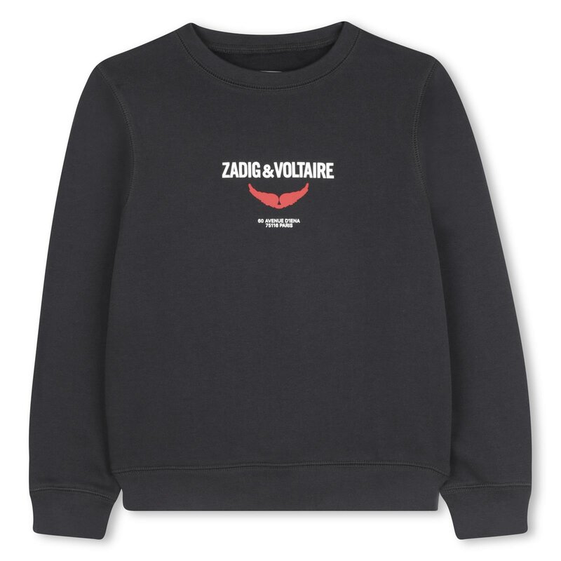 Zadig & Voltaire logo sweat antraciet
