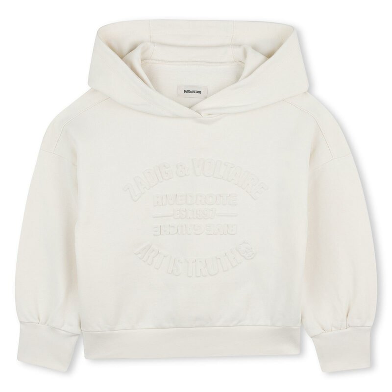 Zadig & Voltaire hoodie cropped ecru