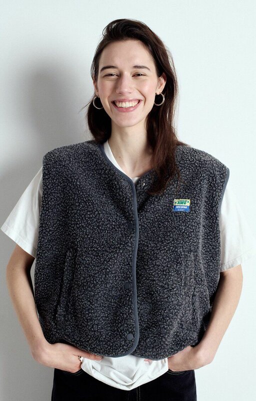 American Vintage gilet hoktown charcoal melange American Vintage gilet hoktown charcoal melange