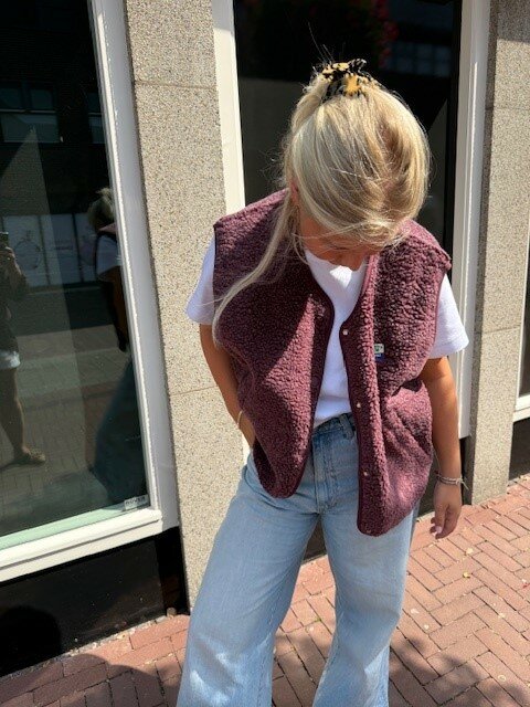 American Vintage gilet hoktown burgundy melange American Vintage gilet hoktown burgundy melange