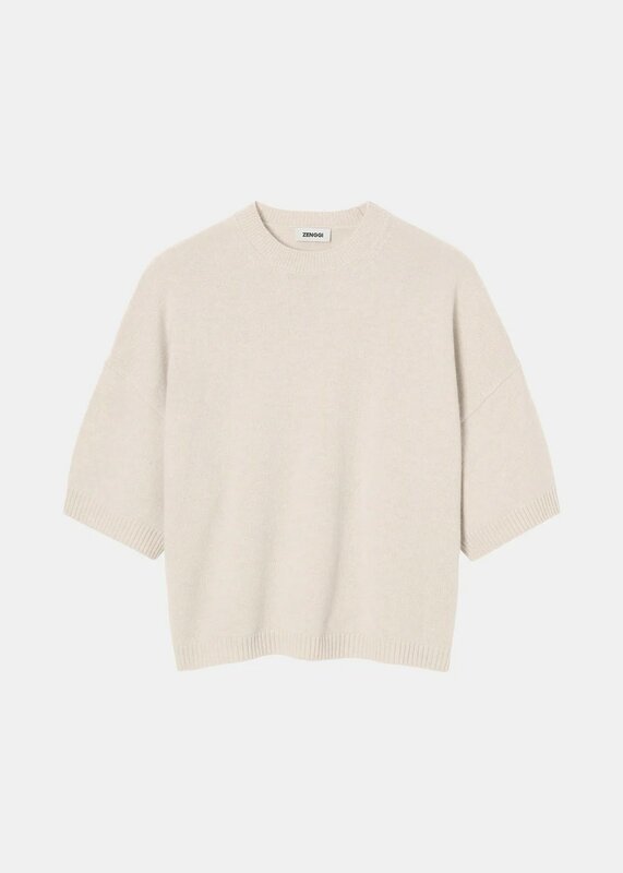 Zenggi fine wool dawson top chalk