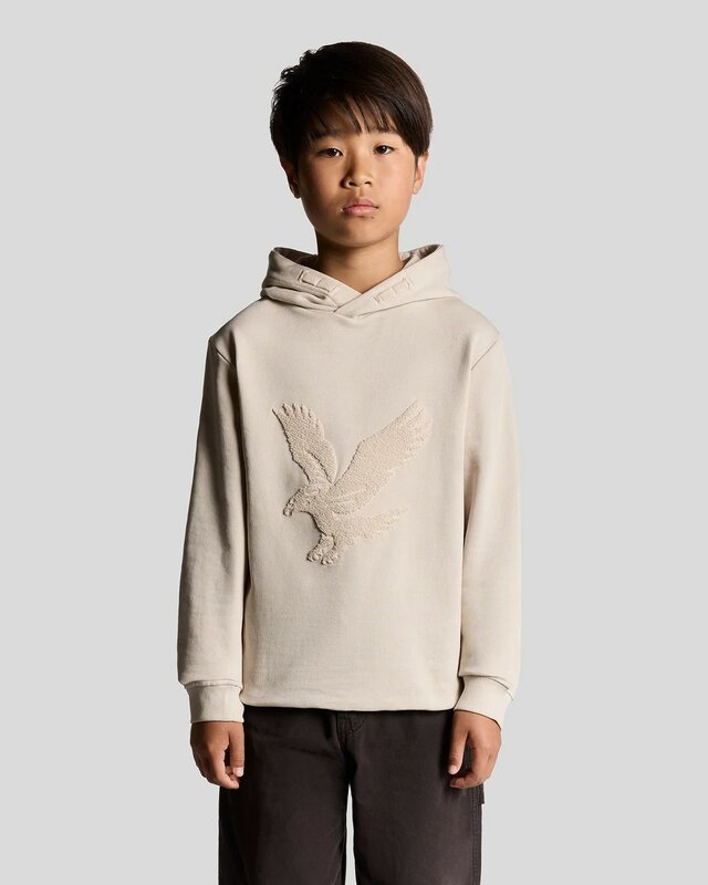 Lyle & Scott Towelling Eagle Hoodie - putty  Lyle & Scott Towelling Eagle Hoodie - putty