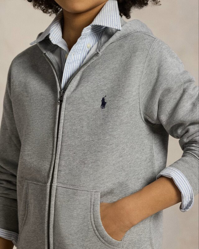 Ralph Lauren hoodie vest grey mel