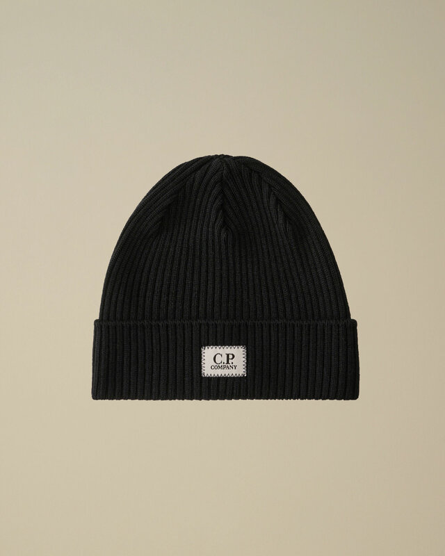 CP Company beanie logo total eclipse CP Company beanie logo total eclipse
