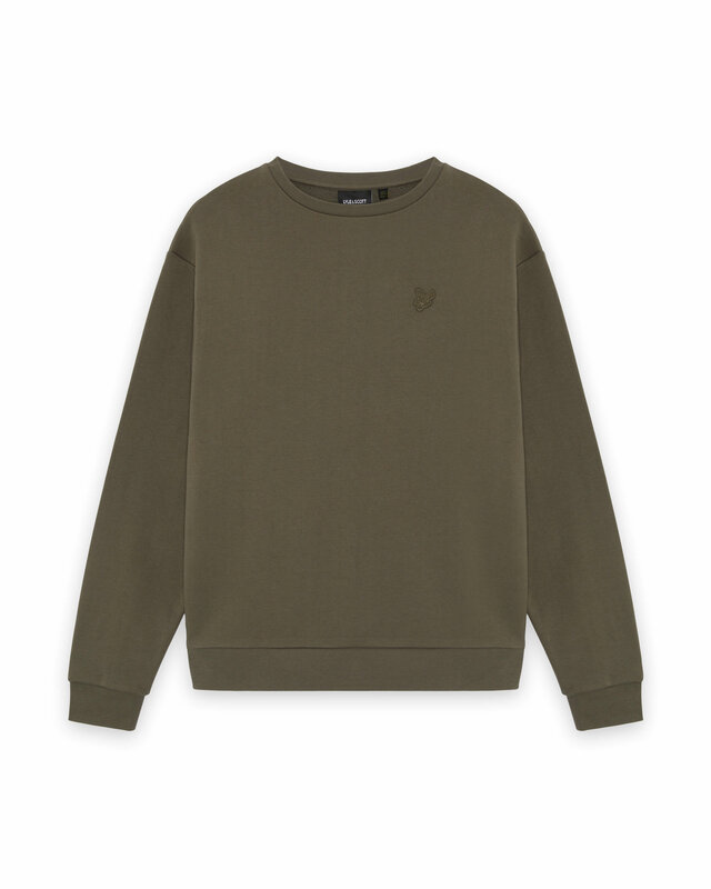 Lyle & Scott |Dropshoulder crewneck sweat | Khaki Ash