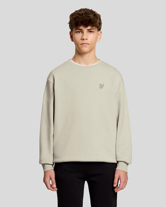 Lyle & Scott |Dropshoulder crewneck sweat | Wheat