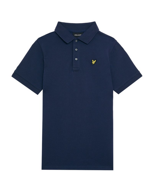 Lyle & Scott |SS Knitted polo shirt | Dark navy