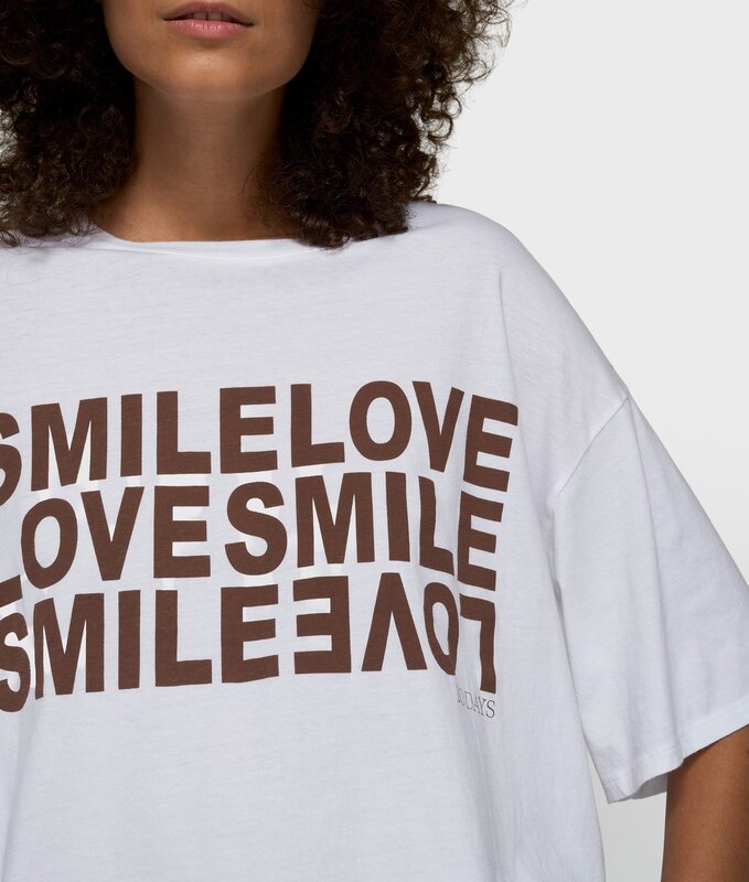 10Days | Smile love tee | White