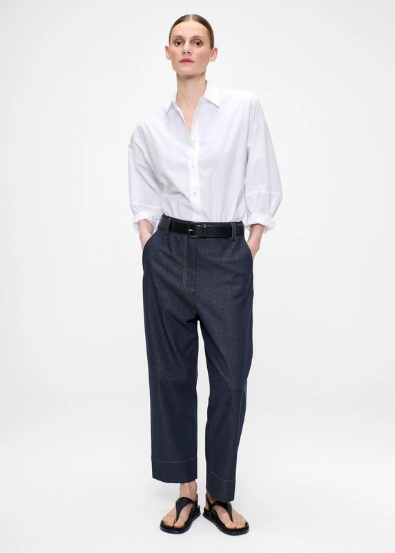Zenggi | Poplin wide shirt | White