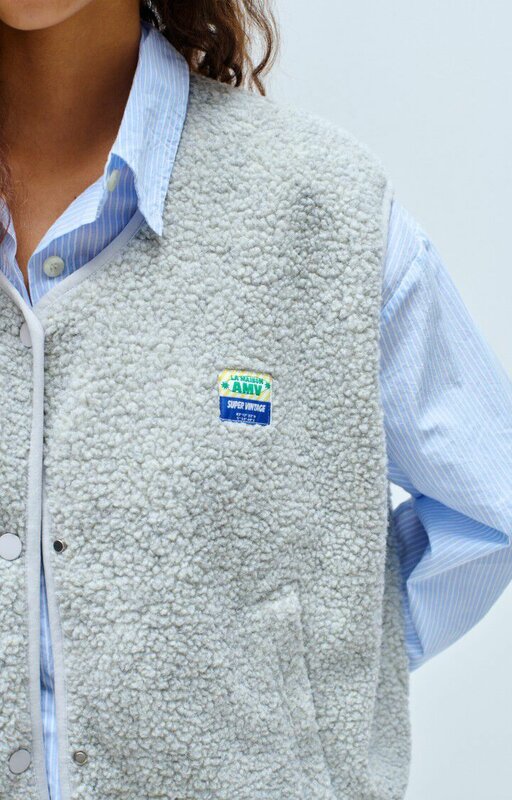 American Vintage | Hoktown Gilet | Grey mele