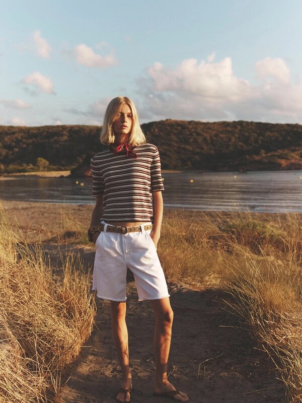 Xirena | Knox denim short | White