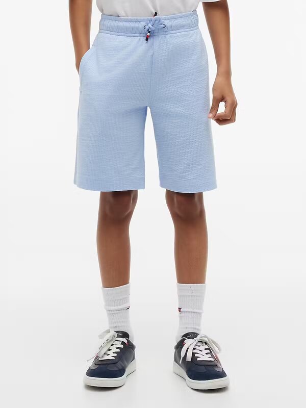Tommy Hilfiger | Jersey seersucker short | Light blue