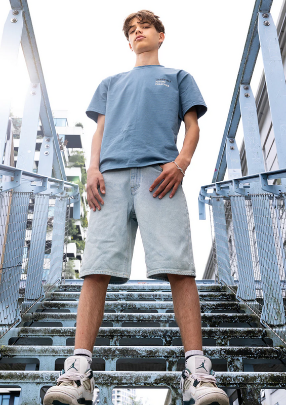 Rellix | Denim short skater |Denim blue