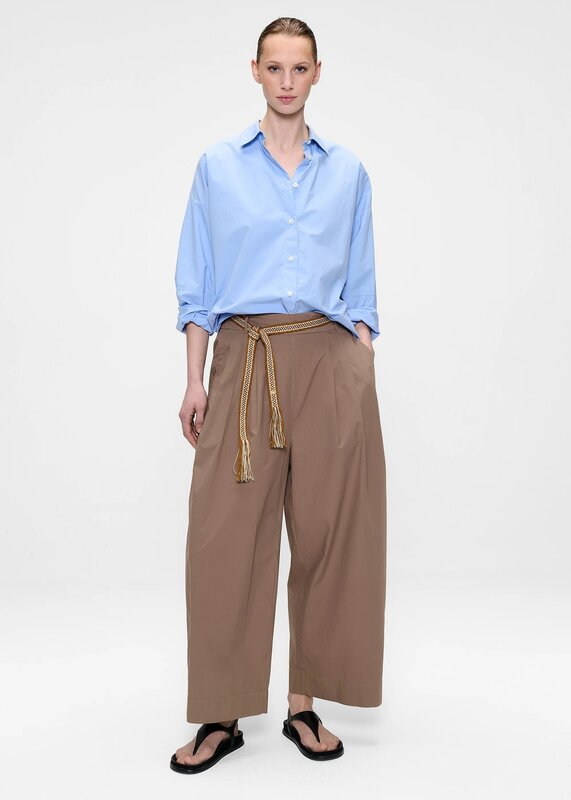 Zenggi | Poplin wide shirt | Sky Blue