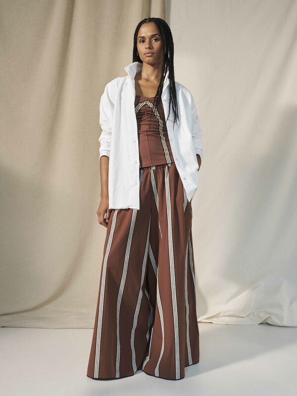 10Days | Strapless top | Deep brown