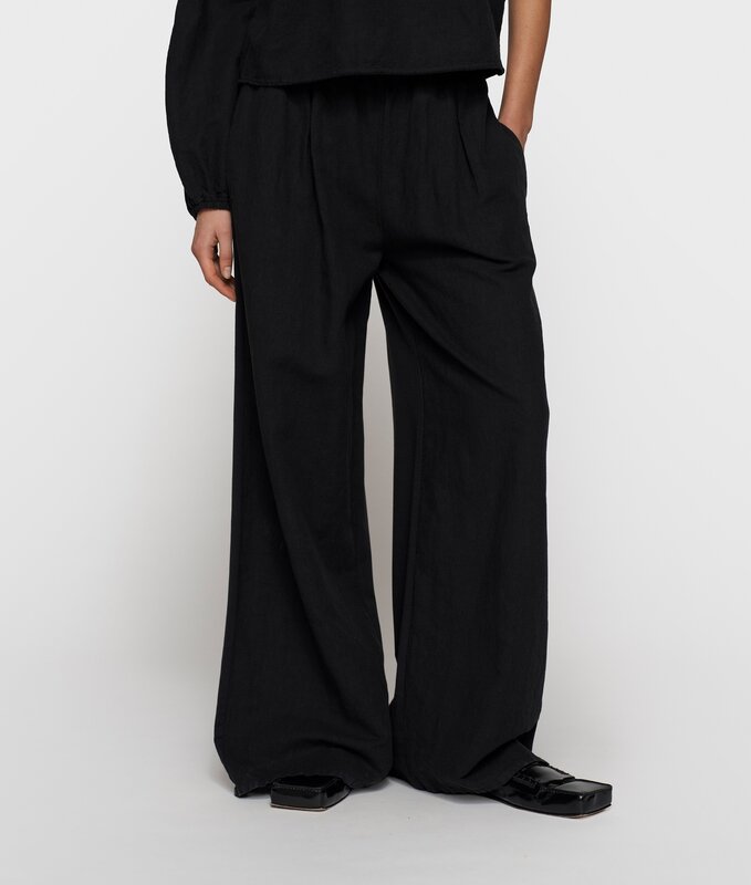 10Days | Flowy pants linen | Black