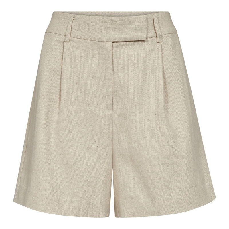 Co'couture | Linen pleat short | Bone