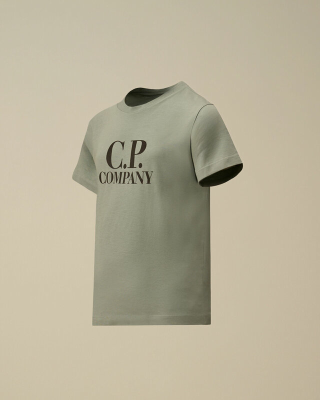 CP Company | Big Logo  tee | Silver blue