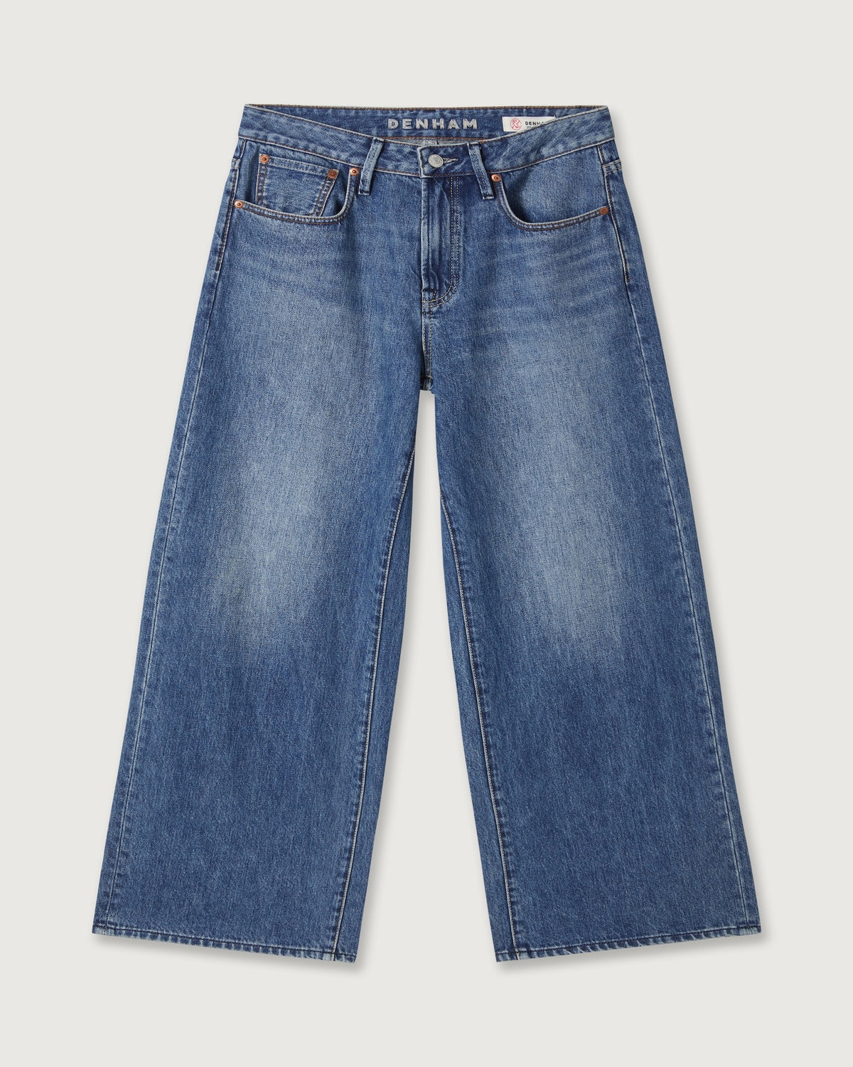Denham | Keira Wide Leg Jeans - Mid Blue