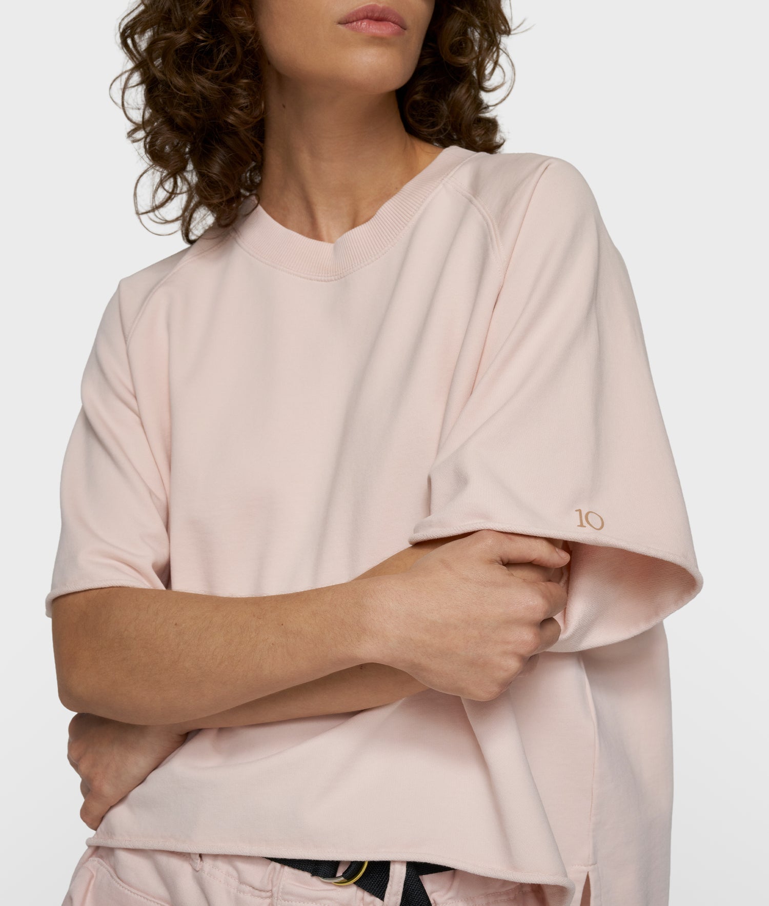 10Days | Short Sleeve LA Sweater | Powder