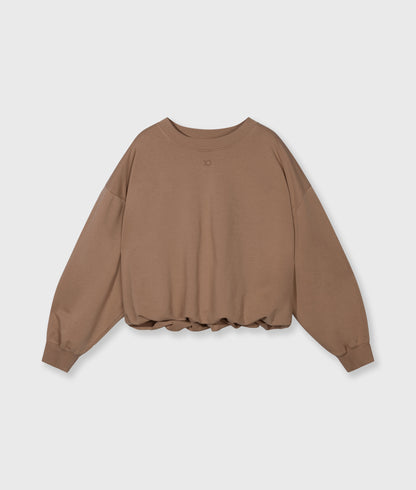 10Days | Pleated Sweater | Light Fudge
